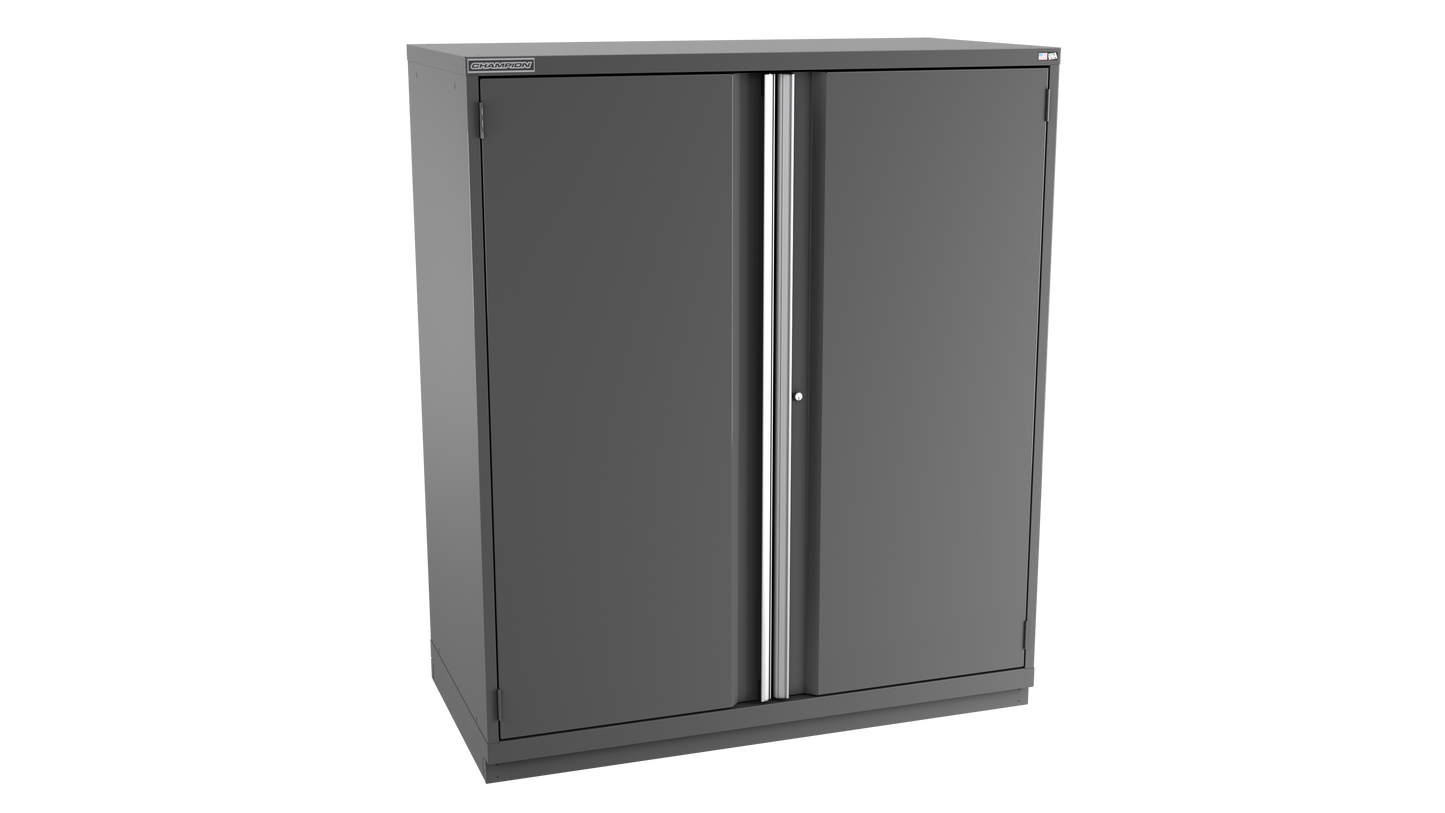 Champion Tool Storage DWS3050-2FDIL-FTB-DG 2-Door Shallow Depth Modular Cabinet DWS3050 | 56-1/2"W x 66-3/8"H x 22-1/2"D, Dark Gray