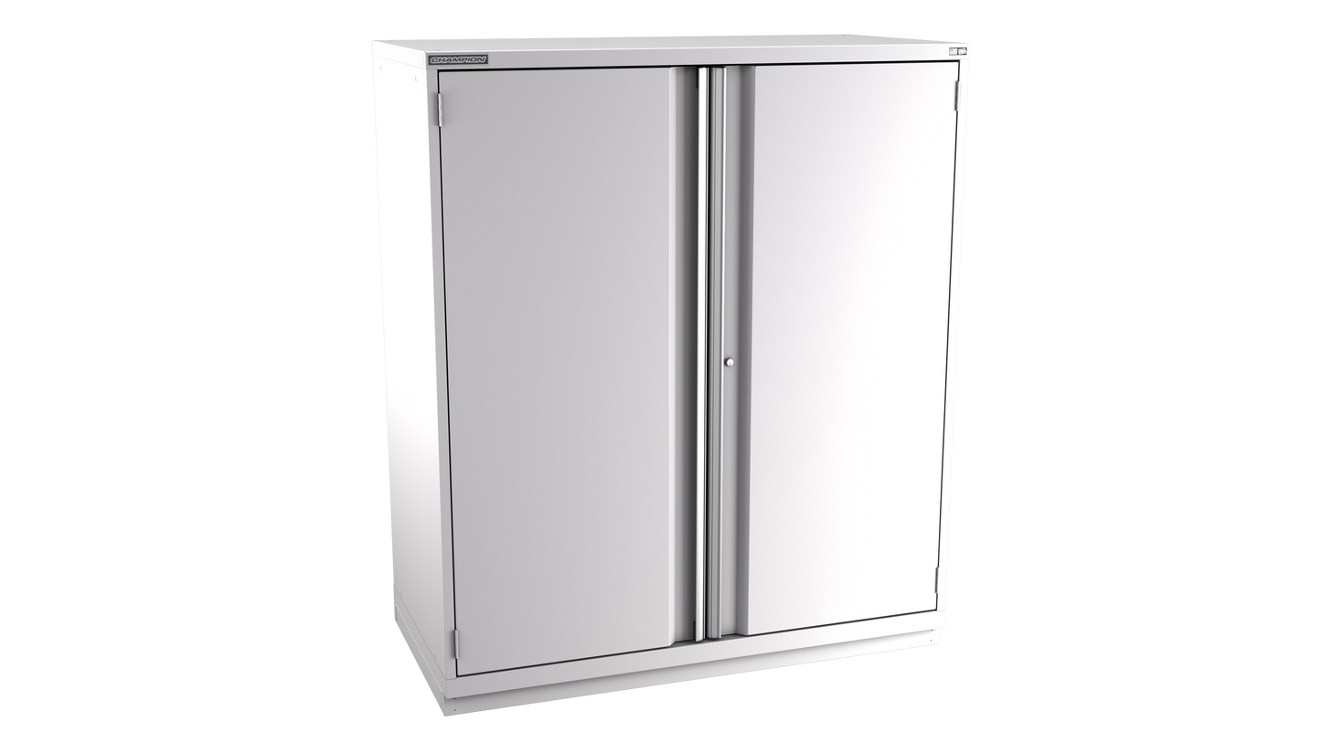 Champion Tool Storage DWS3050-2FDIL-FTB-LG 2-Door Shallow Depth Modular Cabinet DWS3050 | 56-1/2"W x 66-3/8"H x 22-1/2"D, Light Gray