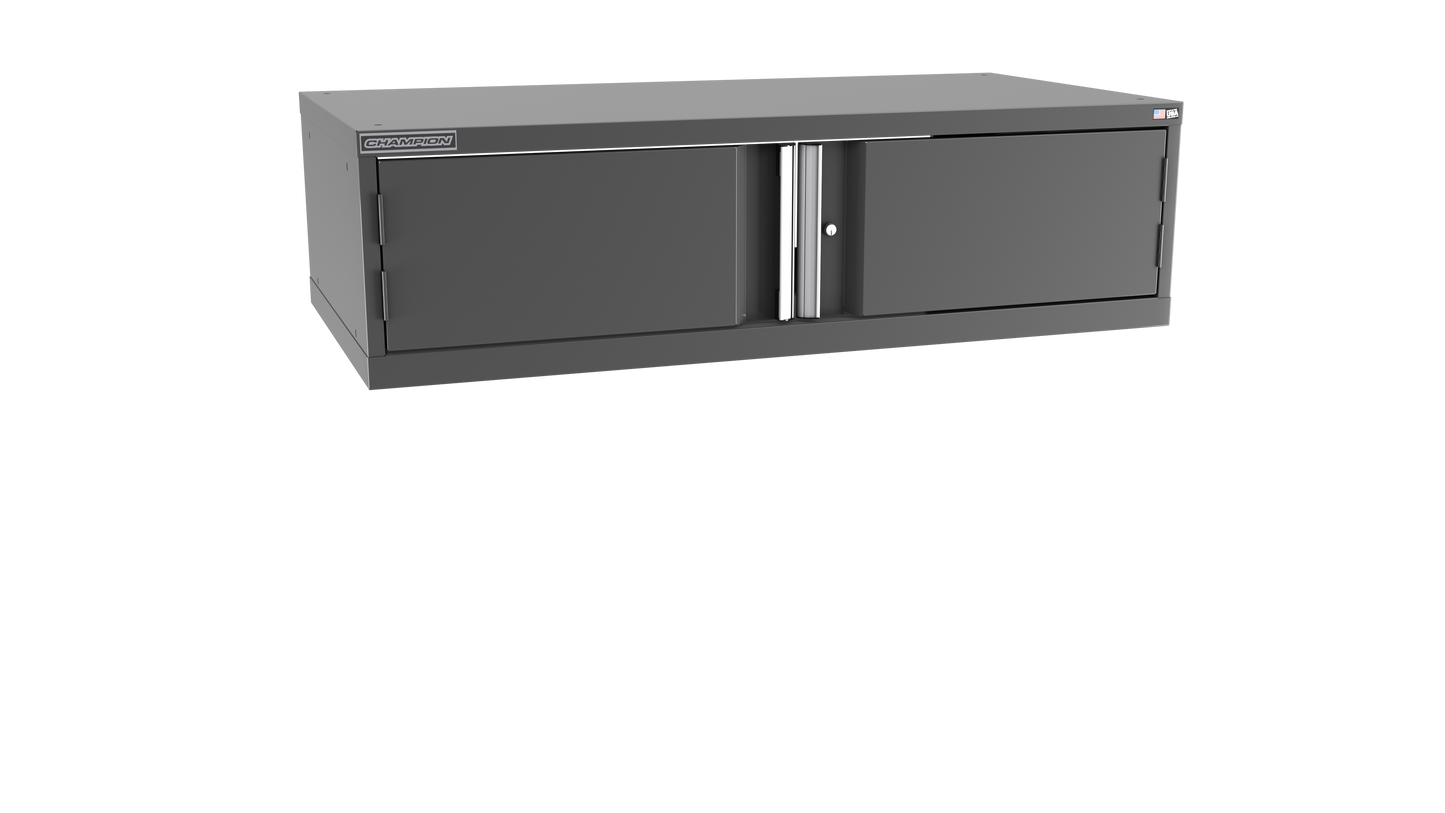 Champion Tool Storage DWS600-2FDIL-DG 2-Door Shallow Depth Modular Cabinet DWS600 | 56-1/2"W x 15-3/4"H x 22-1/2"D, Dark Gray