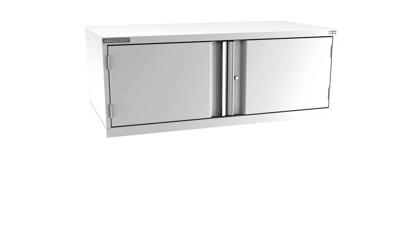 Champion Tool Storage DWS900-2FDIL-LG 2-Door Shallow Depth Modular Cabinet DWS900 | 56-1/2"W x 21-5/8"H x 22-1/2"D, Light Gray