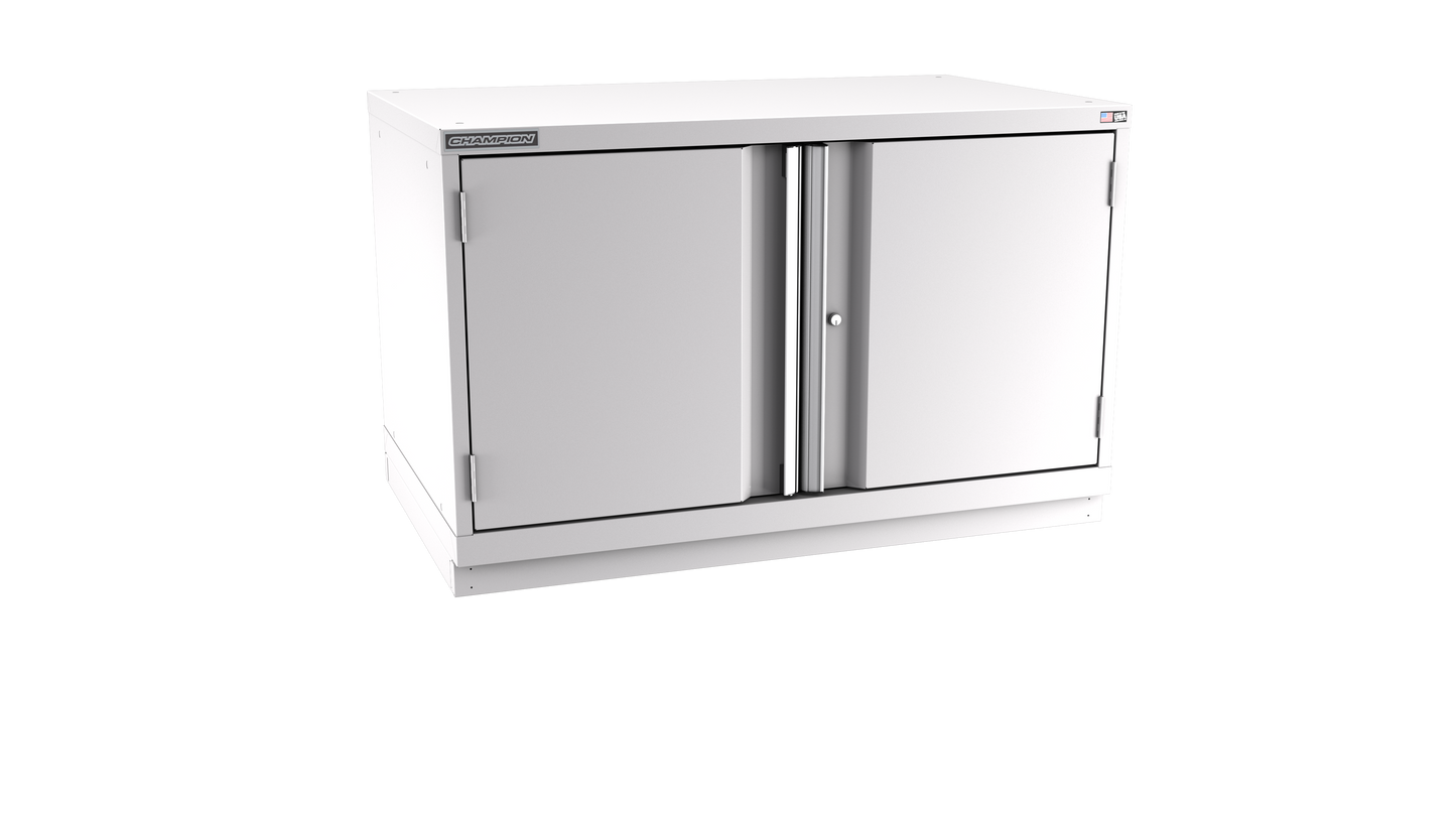 Champion Tool Storage EW1200-2FDIL-FTB-LG 2-Door Standard Depth Modular Cabinet EW1200 | 47"W x 29-7/8"H x 28-1/2"D, Light Gray