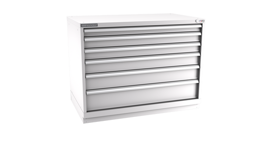 Champion Tool Storage EW1500-0602-ILC-FTB-LG 6-Drawer Standard Depth Modular Cabinet EW0602 | 47"W x 35-7/8"H x 28-1/2"D, Light Gray