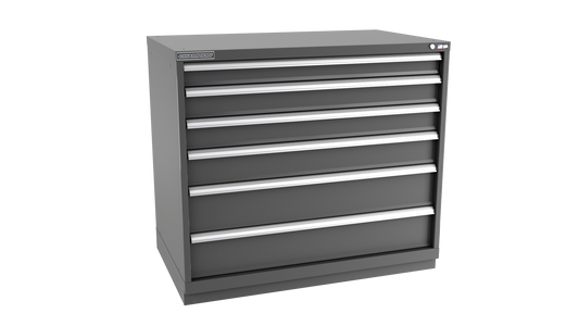Champion Tool Storage EW1800-0601-ILC-FTB-DG 6-Drawer Standard Depth Modular Cabinet EW0601 | 47"W x 41-3/4"H x 28-1/2"D, Dark Gray