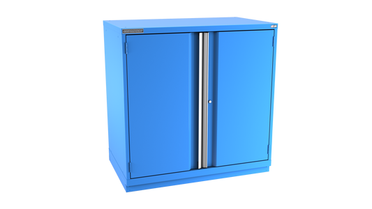 Champion Tool Storage EW2100-2FDIL-FTB-BB 2-Door Standard Depth Modular Cabinet EW2100 | 47"W x 45-1/4"H x 28-1/2"D, Bright Blue