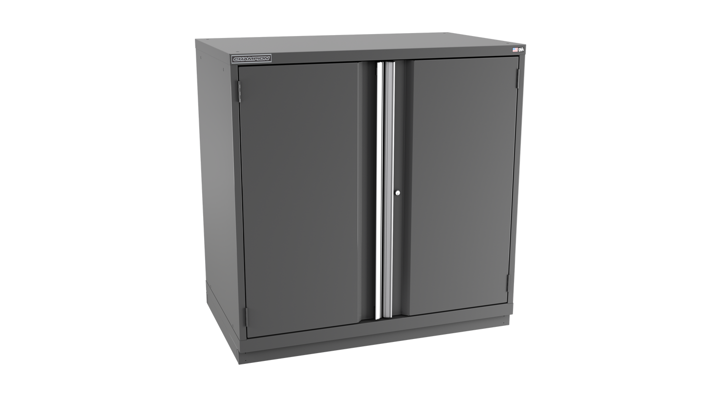 Champion Tool Storage EW2100-2FDIL-FTB-DG 2-Door Standard Depth Modular Cabinet EW2100 | 47"W x 45-1/4"H x 28-1/2"D, Dark Gray