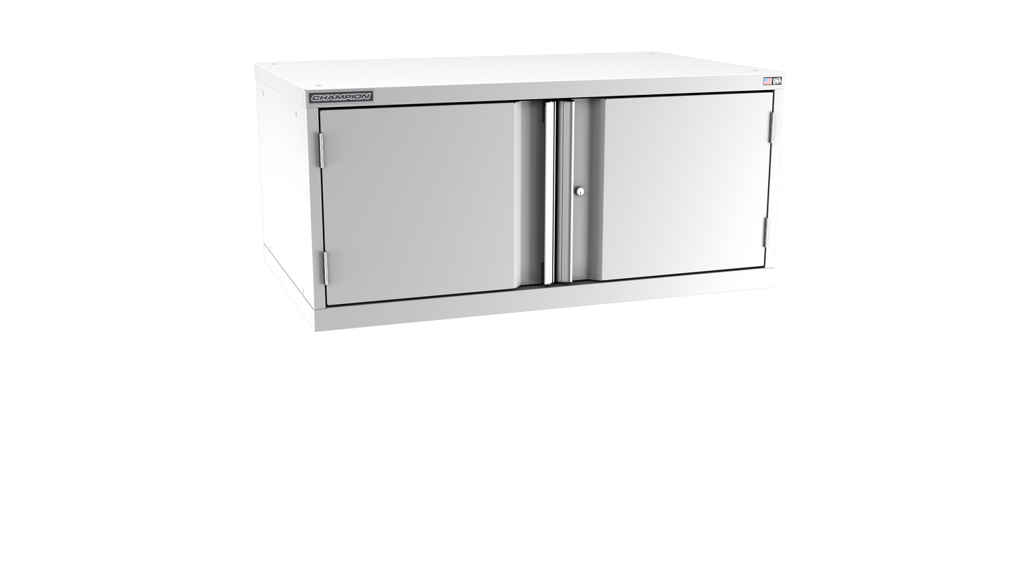 Champion Tool Storage EW900-2FDIL-LG 2-Door Standard Depth Modular Cabinet EW900 | 47"W x 21-5/8"H x 28-1/2"D, Light Gray