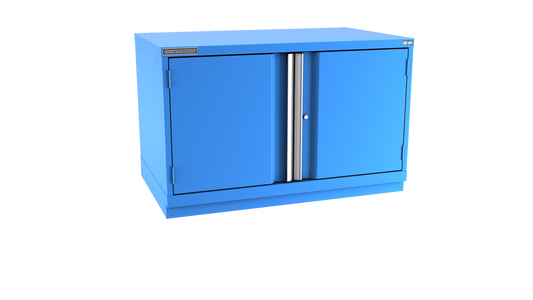 Champion Tool Storage EWS1200-2FDIL-FTB-BB 2-Door Shallow Depth Modular Cabinet EWS1200 | 47"W x 29-7/8"H x 22-1/2"D, Bright Blue