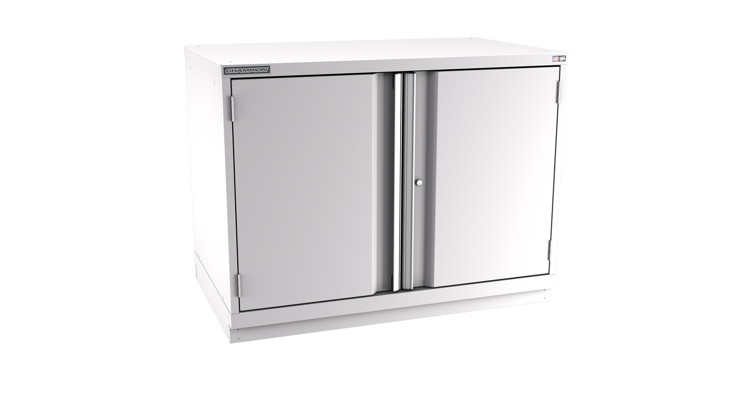 Champion Tool Storage EWS1500-2FDIL-FTB-LG 2-Door Shallow Depth Modular Cabinet EWS1500 | 47"W x 35-7/8"H x 22-1/2"D, Light Gray