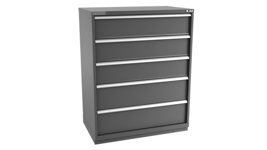 Champion Tool Storage EWS2700-0501-ILC-FTB-DG 5-Drawer Shallow Depth Modular Cabinet EWS0501 | 47"W x 59-1/2"H x 22-1/2"D, Dark Gray