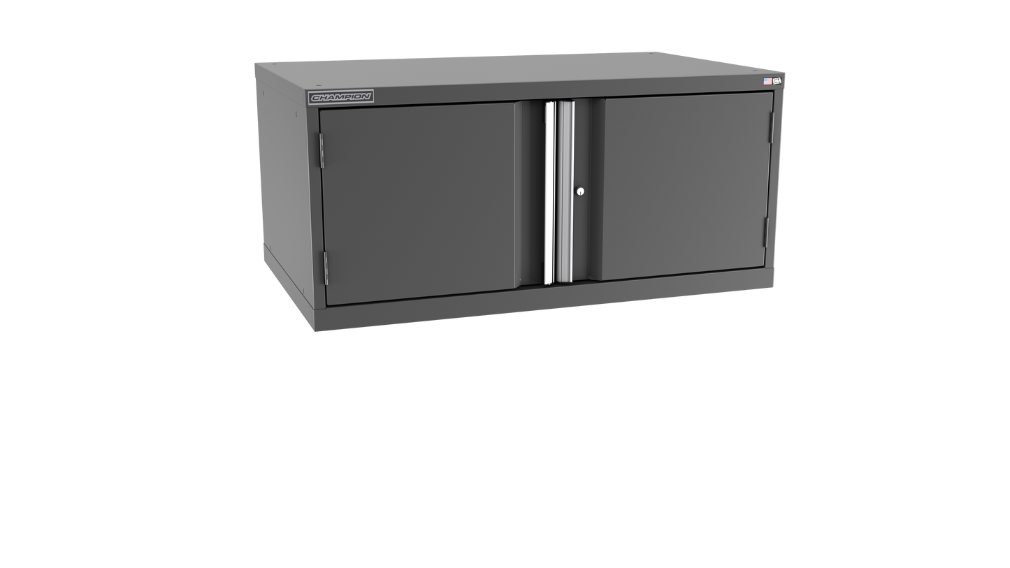 Champion Tool Storage EWS900-2FDIL-DG 2-Door Shallow Depth Modular Cabinet EWS900 | 47"W x 21-5/8"H x 22-1/2"D, Dark Gray