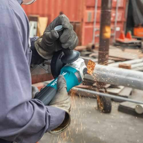Makita GA4553R 4‑1/2" Paddle Switch Angle Grinder, with Non‑Removable Guard