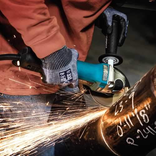 Makita GA4553R 4‑1/2" Paddle Switch Angle Grinder, with Non‑Removable Guard