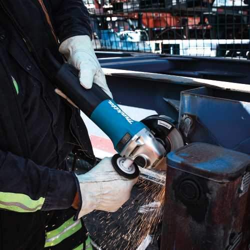 Makita GA4553R 4‑1/2" Paddle Switch Angle Grinder, with Non‑Removable Guard