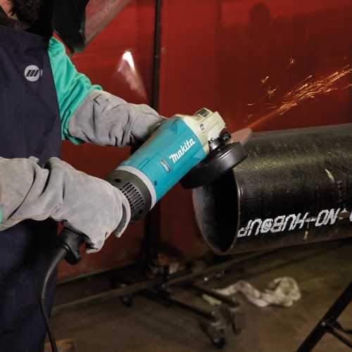 Makita GA7080 7" Angle Grinder, with Rotatable Handle, and Lock‑On Switch