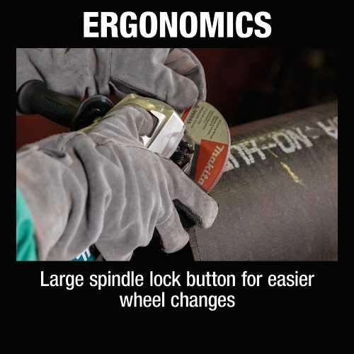 Makita GA7081 7" Angle Grinder, with Lock‑On Switch