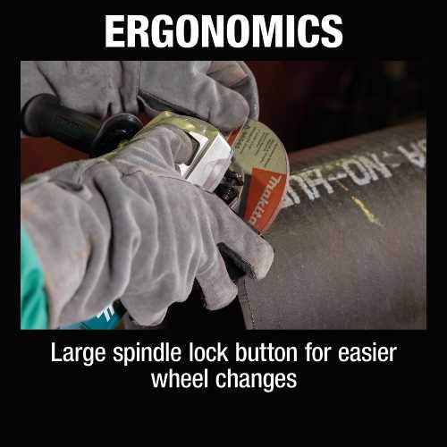 Makita GA7082 7" Angle Grinder, with Lock‑On Switch