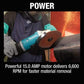 Makita GA9080 9" Angle Grinder, with Rotatable Handle, and Lock‑On Switch