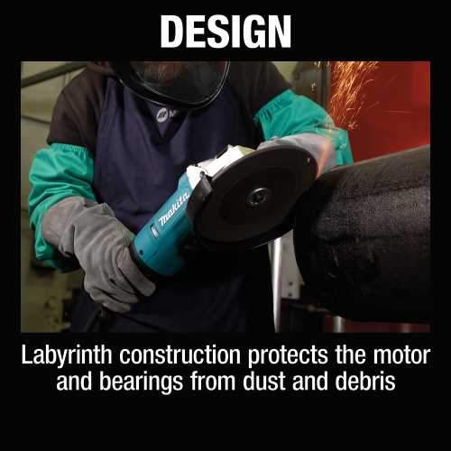 Makita GA9081 9" Angle Grinder, with Lock‑On Switch