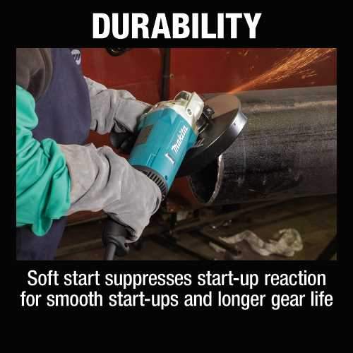 Makita GA9081 9" Angle Grinder, with Lock‑On Switch