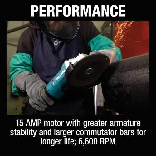 Makita GA9081 9" Angle Grinder, with Lock‑On Switch