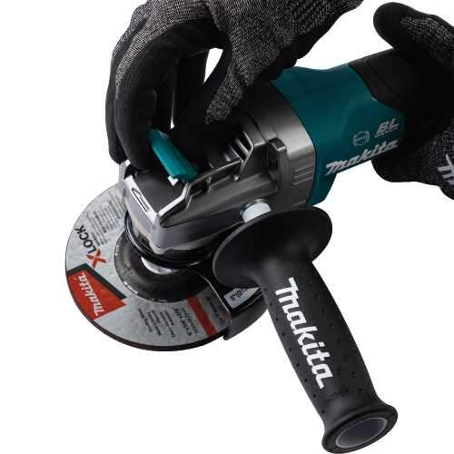 Makita GAG13M1 40V max XGT® Brushless Cordless 4‑1/2" / 5" X‑LOCK Paddle Switch Angle Grinder Kit, with Electric Brake (4.0Ah)