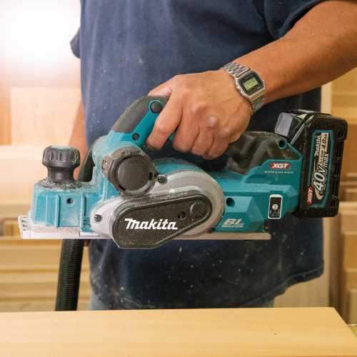 Makita GPK01M1 40V max XGT® Brushless Cordless 3‑1/4" Planer Kit, AWS® Capable (4.0Ah)