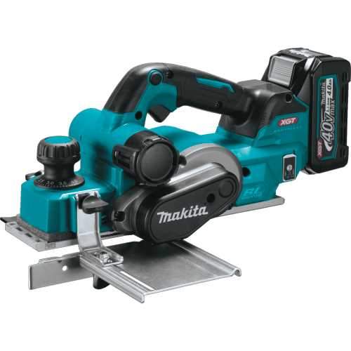 Makita GPK01M1 40V max XGT® Brushless Cordless 3‑1/4" Planer Kit, AWS® Capable (4.0Ah)