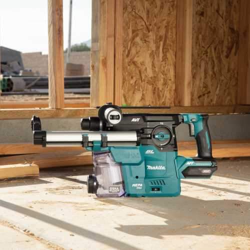 Makita GRH08ZW 40V max XGT® Brushless Cordless 1‑3/16" SDS‑PLUS AVT® Rotary Hammer w/ Dust Extractor, AFT®, AWS® Capable, Tool Only