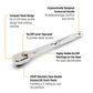 Gearwrench 81034XP 1/4" Drive 120XP™ Full Polish Chrome Extra Long Handle Teardrop Ratchet 9"