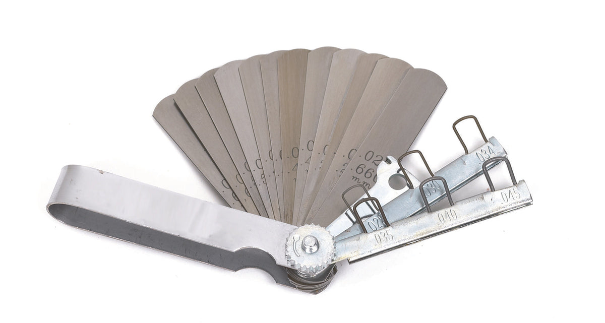 Gearwrench 164 12 Blade Feeler Gauge Set & 6 Wire Spark Plug Gap