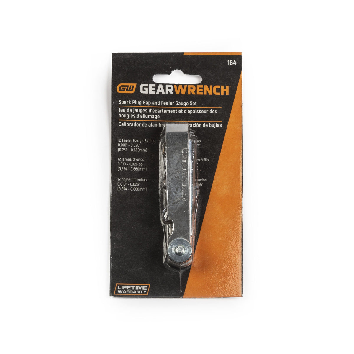 Gearwrench 164 12 Blade Feeler Gauge Set & 6 Wire Spark Plug Gap