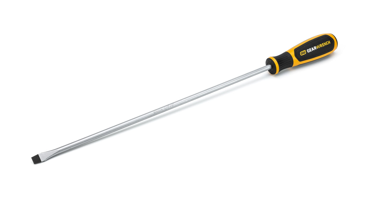 Gearwrench 80021 3/8" x 16" Slotted Dual Material Screwdriver