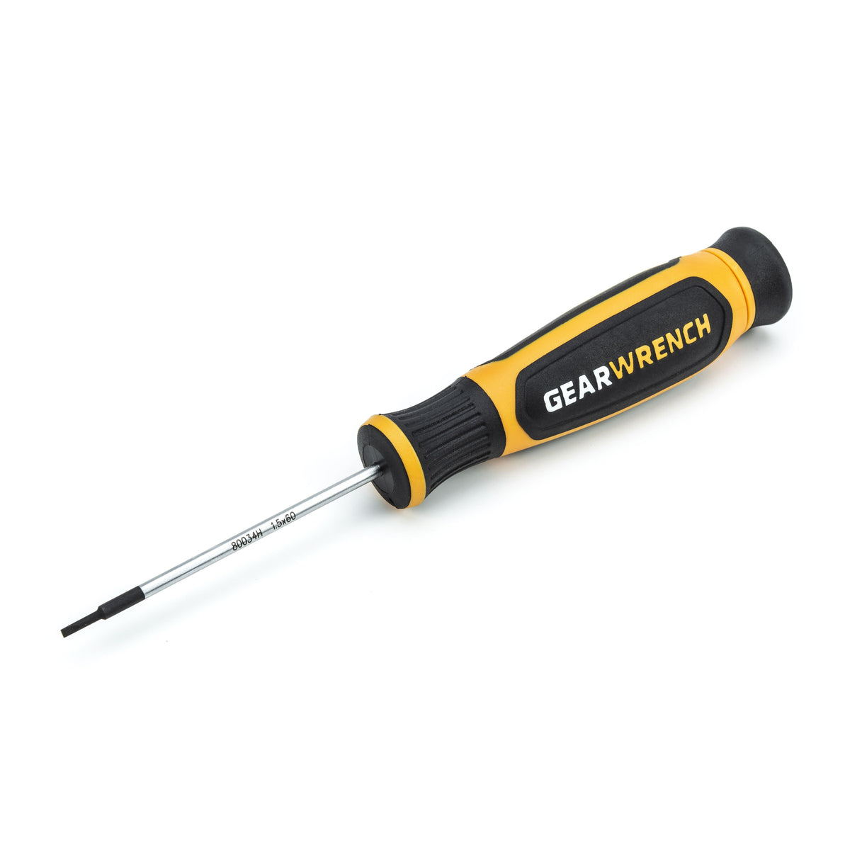 Gearwrench 80034 1.5mm x 60mm Mini Slotted Dual Material Screwdriver