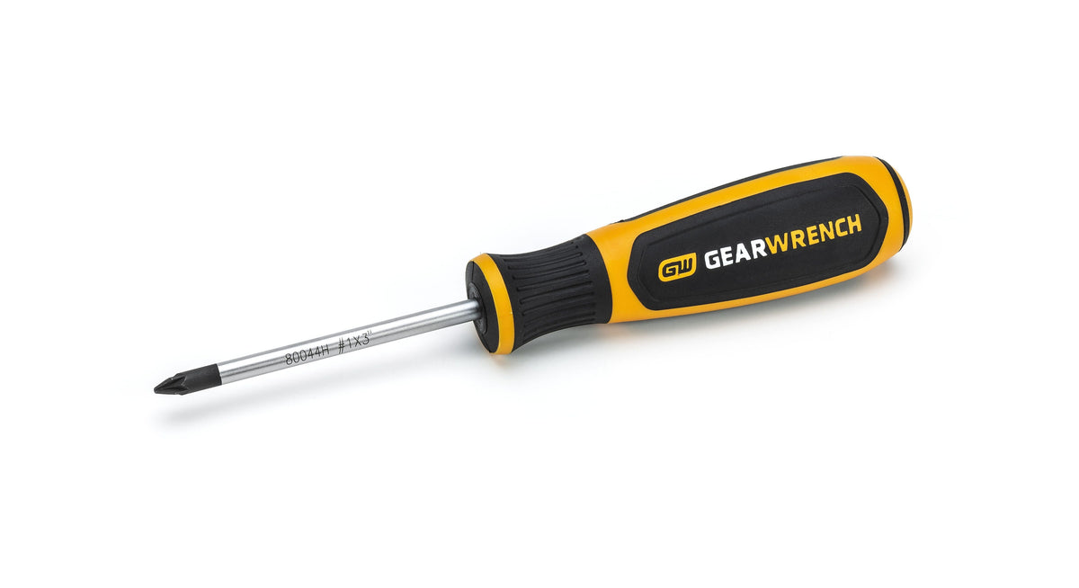Gearwrench 80044 #1 x 3" Pozidriv® Dual Material Screwdriver