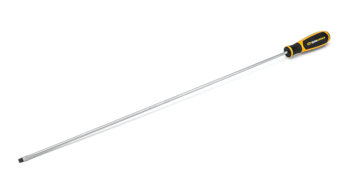 Gearwrench 80076H 1/4" x 24" Slotted Dual Material Screwdriver