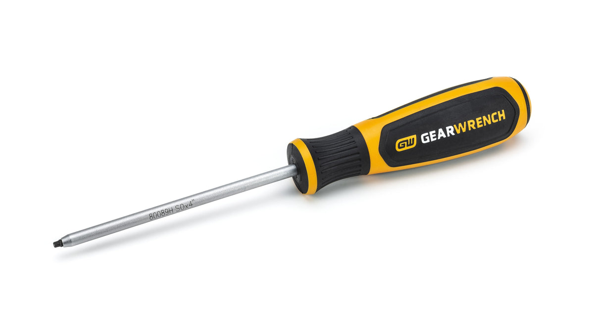 Gearwrench 80090H #1 x 4" Square Dual Material Screwdriver