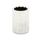 Gearwrench 80217 1/4" Drive 12 Point Standard SAE Socket 7/16"