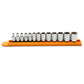 Gearwrench 80302D 13 Piece 1/4" Drive 6 Point Standard Metric Socket Set