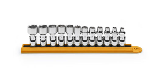 Gearwrench 80311 12 Piece 1/4" Drive 6 Point Flex Metric Socket Set