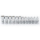 Gearwrench 80311 12 Piece 1/4" Drive 6 Point Flex Metric Socket Set