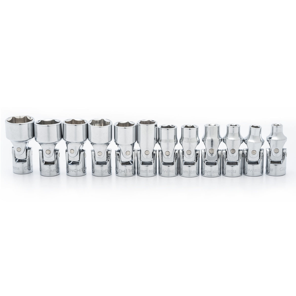 Gearwrench 80311 12 Piece 1/4" Drive 6 Point Flex Metric Socket Set