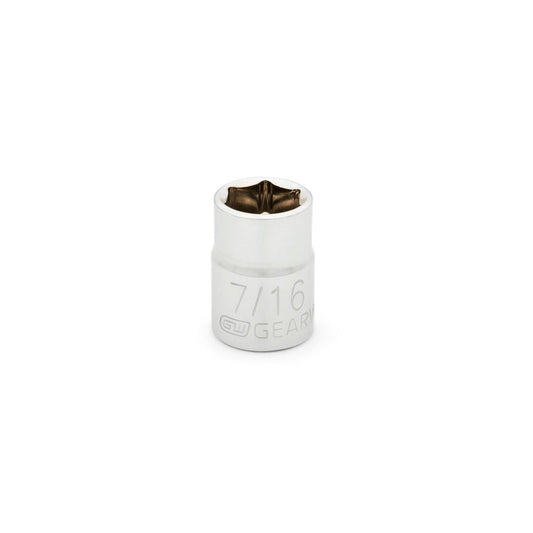 Gearwrench 80353 3/8" Drive 6 Point Standard SAE Socket 7/16"