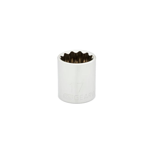 Gearwrench 80493 3/8" Drive 12 Point Standard Metric Socket 17mm