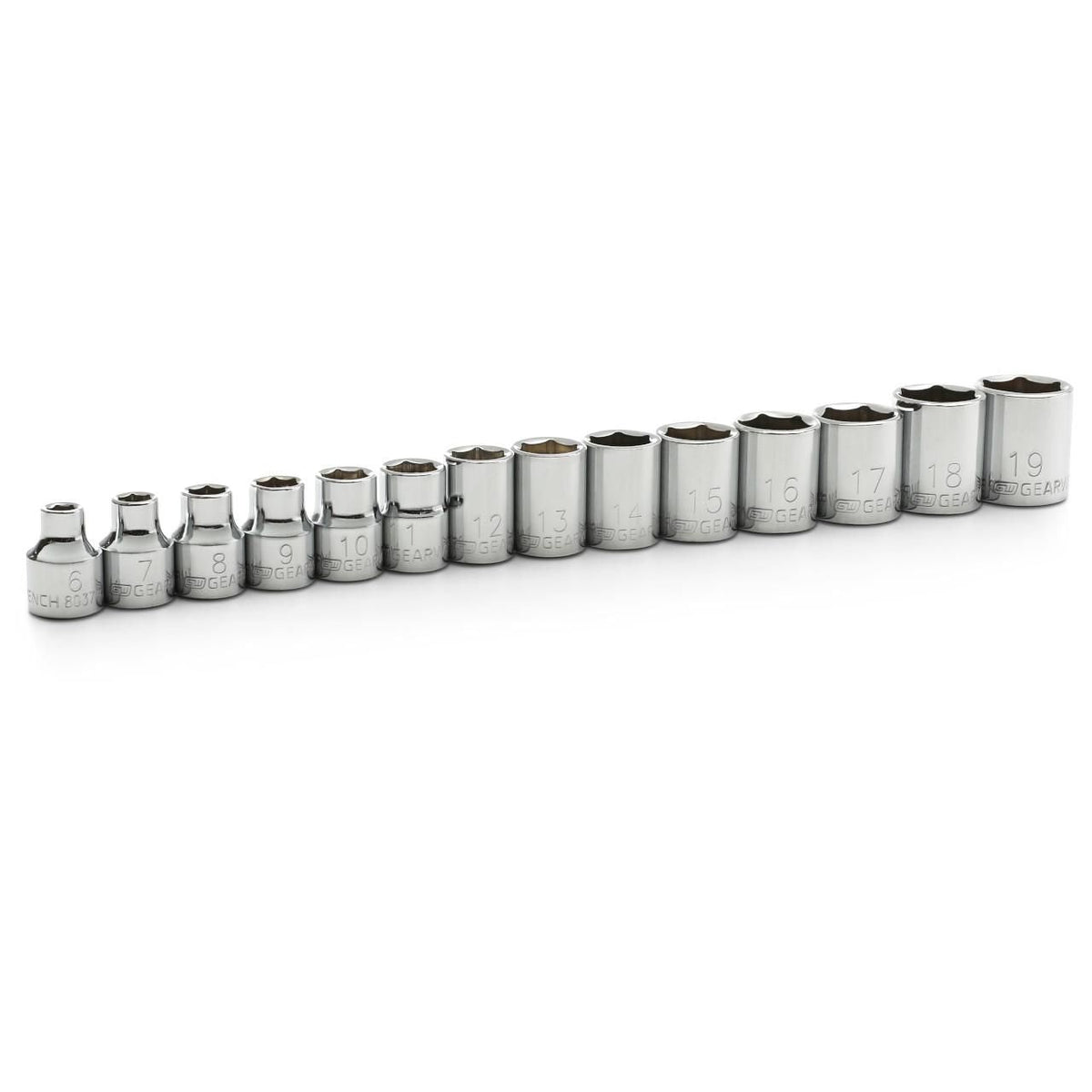 Gearwrench 80552 14 Piece 3/8" Drive 6 Point Standard Metric Socket Set