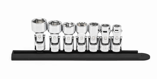 Gearwrench 80564 7 Piece 3/8" Drive 6 Point Flex SAE Socket Set