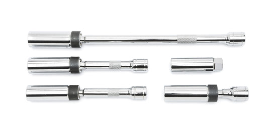 Gearwrench 80601 5 Piece 3/8" Drive 6 Point Magnetic Swivel Spark Plug Socket Set