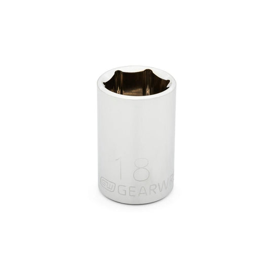 Gearwrench 80630 1/2" Drive 6 Point Standard Metric Socket 18mm