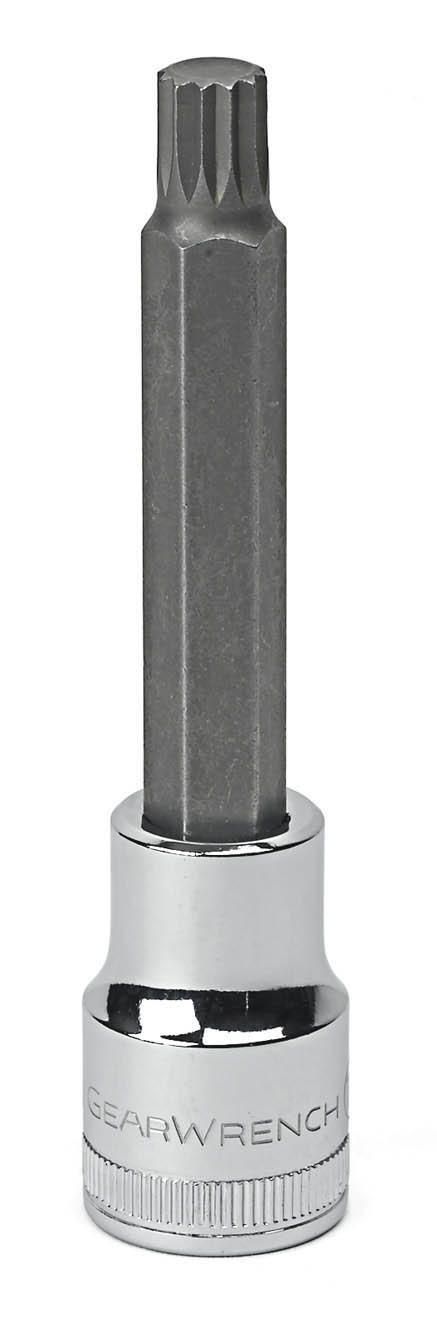 Gearwrench 80666 1/2" Drive Extra Long Triple Square Bit Metric Socket 12mm
