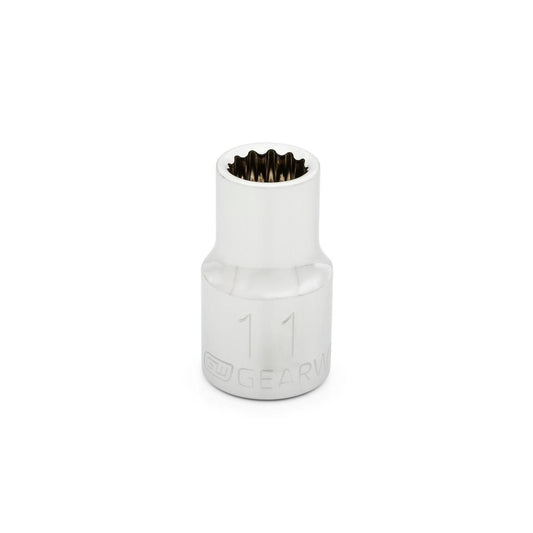 Gearwrench 80746 1/2" Drive 12 Point Standard Metric Socket 11mm