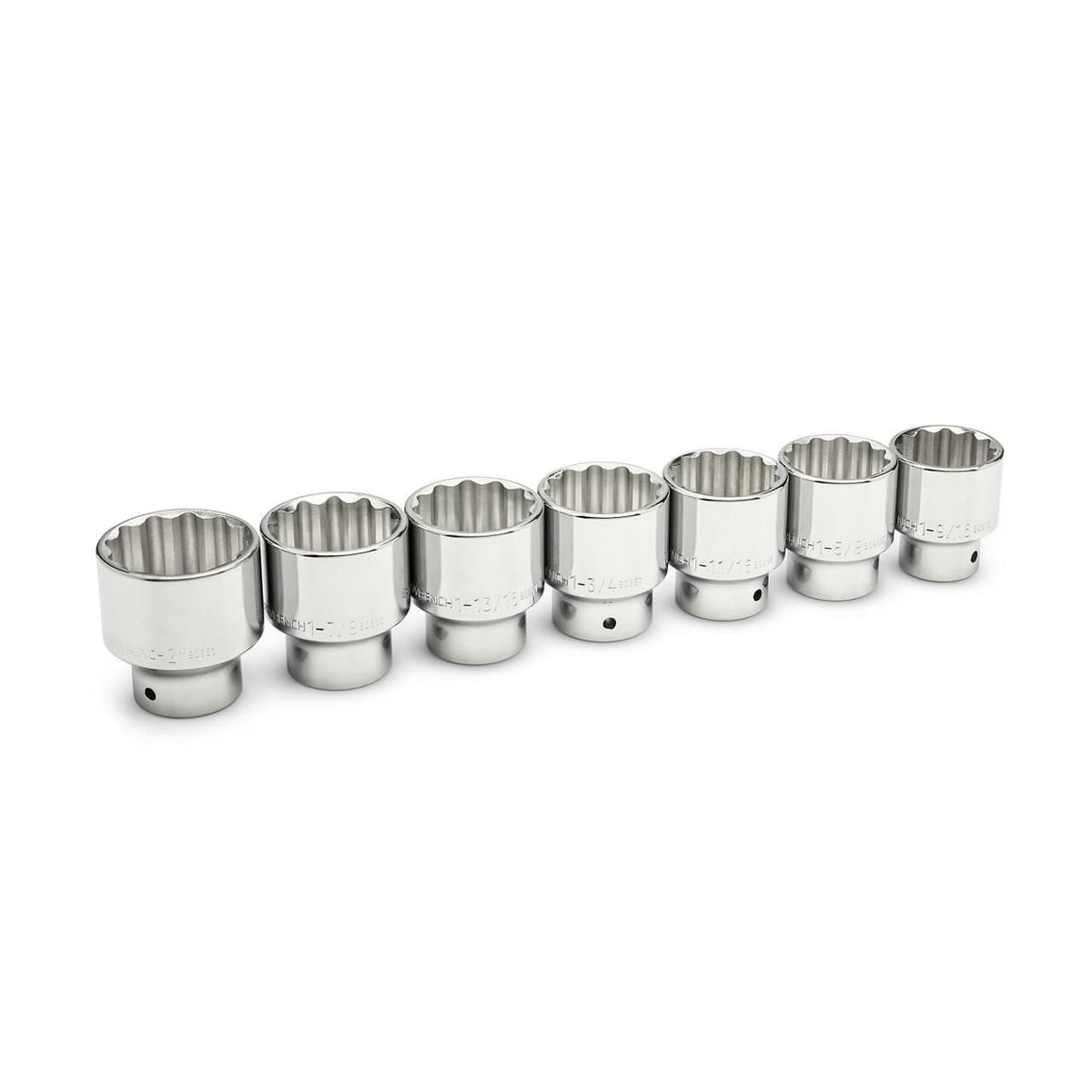 Gearwrench 80843 7 Piece 3/4" Drive 12 Point SAE Standard Length Socket Set